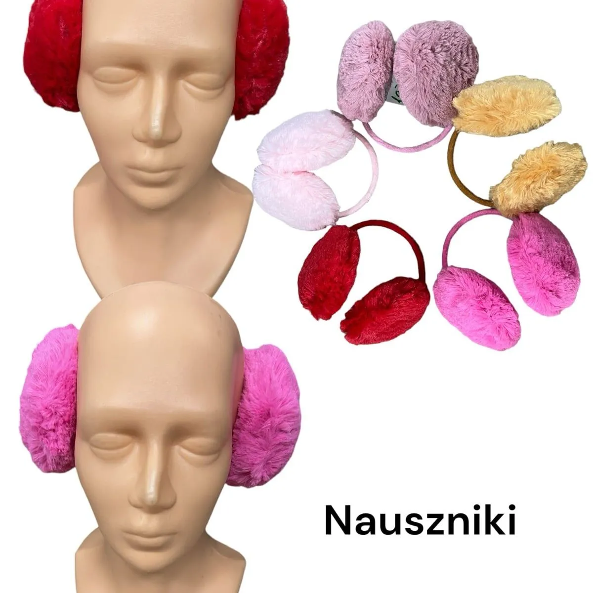 Nauszniki damskie nauszniki z sztucznego futra