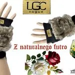 Rękawiczki damskie LGCG Vogue z futerkiem