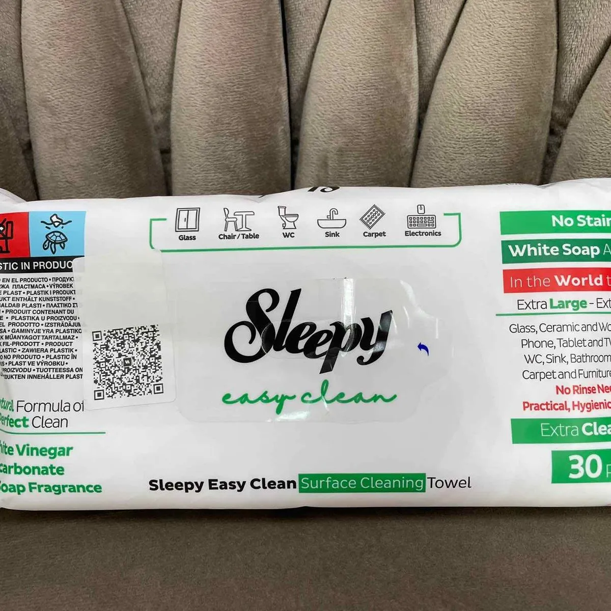 Chusteczki Sleepy Easy Clean do czyszczenia powierzchni 30 szt