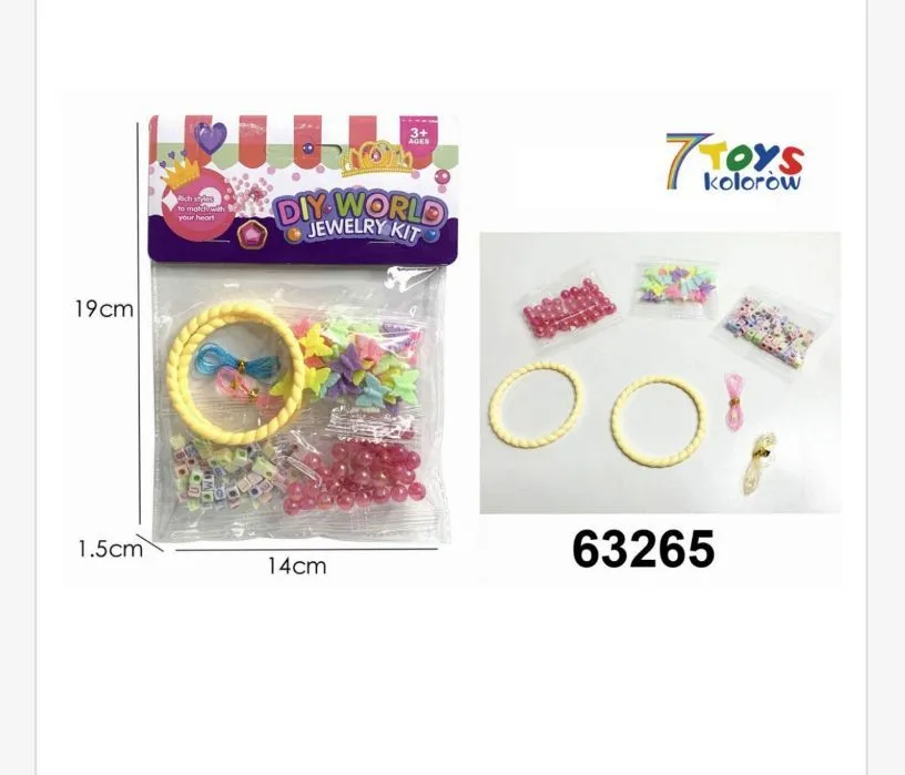 Zestaw DIY Jewelry Kit koraliki ozdoby 24 szt