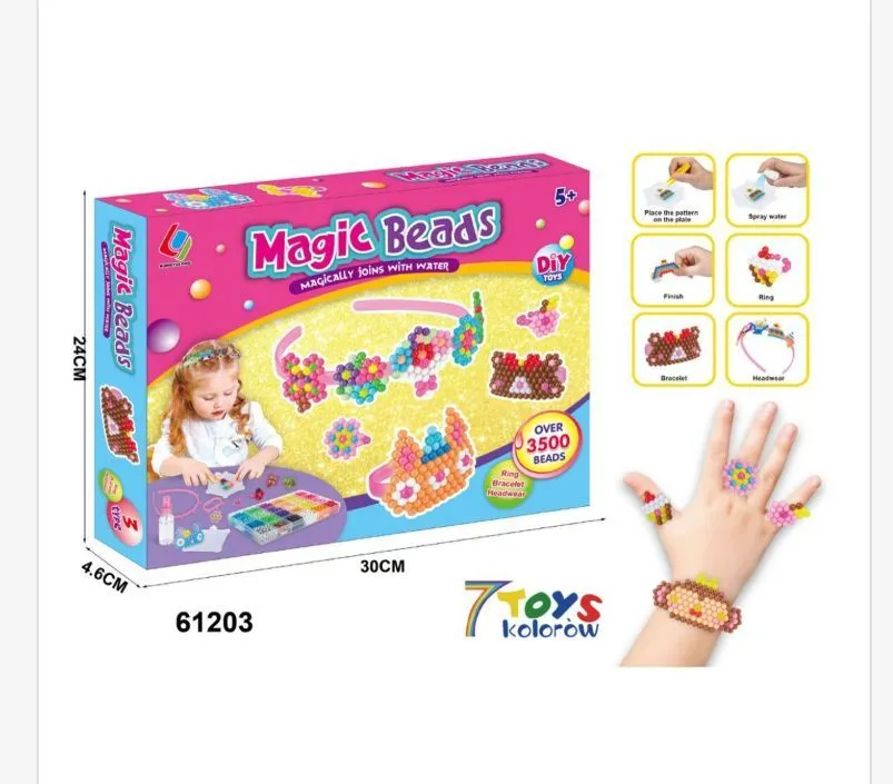Zabawki Magic Beads Koraliki do Prasowania 3500 szt