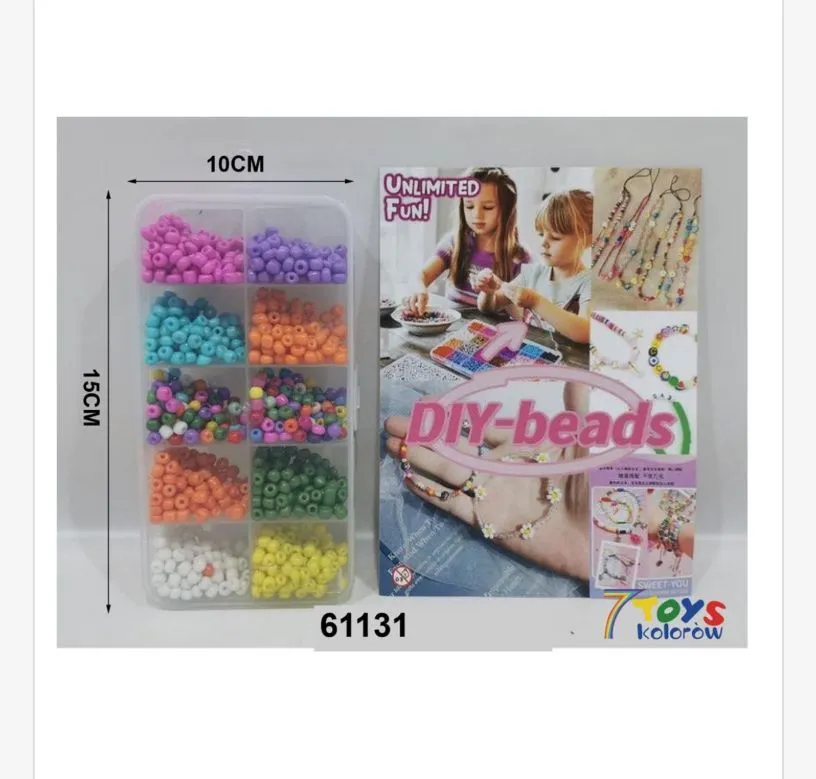 Zestaw koralików DIY do bransoletek Unlimited Fun 61131