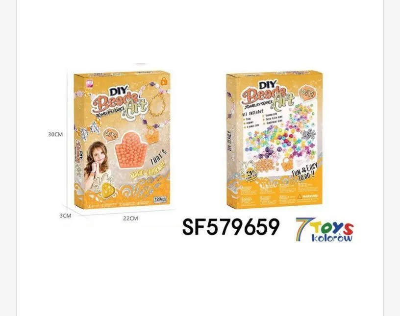 Zestaw Zabawki Koraliki DIY Beads DIY SF57965