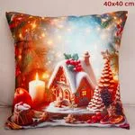 Poszewki świąteczne 40x40cm domek gingerbread
