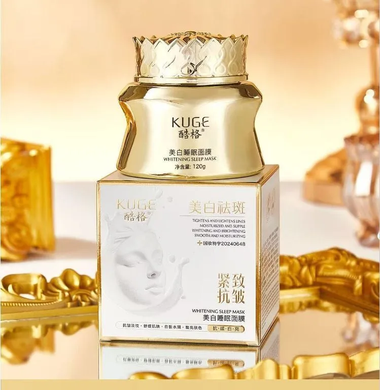 KUGE Whitening Sleeping Mask 120g Nawilżająca Maska Śpiąca
