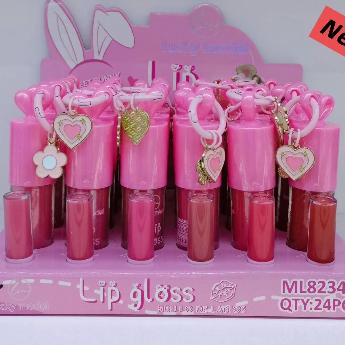 Lip Gloss Ładne Króliki Różowy ML8234D