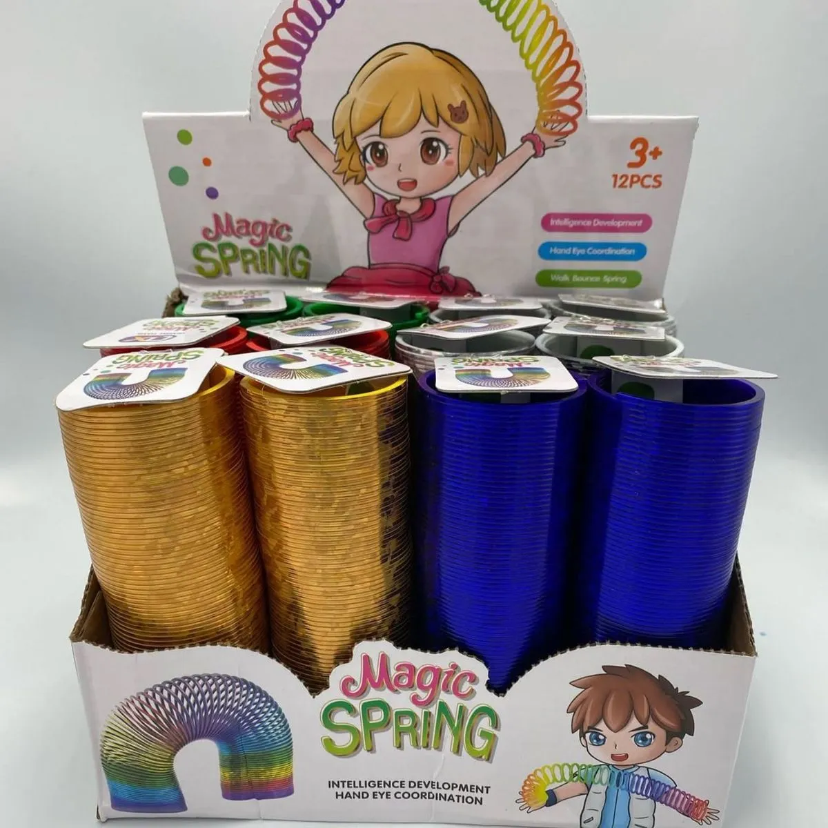 Zabawki Magic Spring - sprężynki ręka-oko 12 szt
