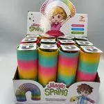 Zabawki Magic Spring - sprężynki tęczowe, 12 szt.