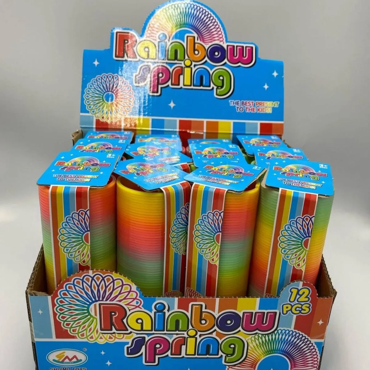 Zabawki Rainbow Spring - sprężynki tęczowe, 12 szt
