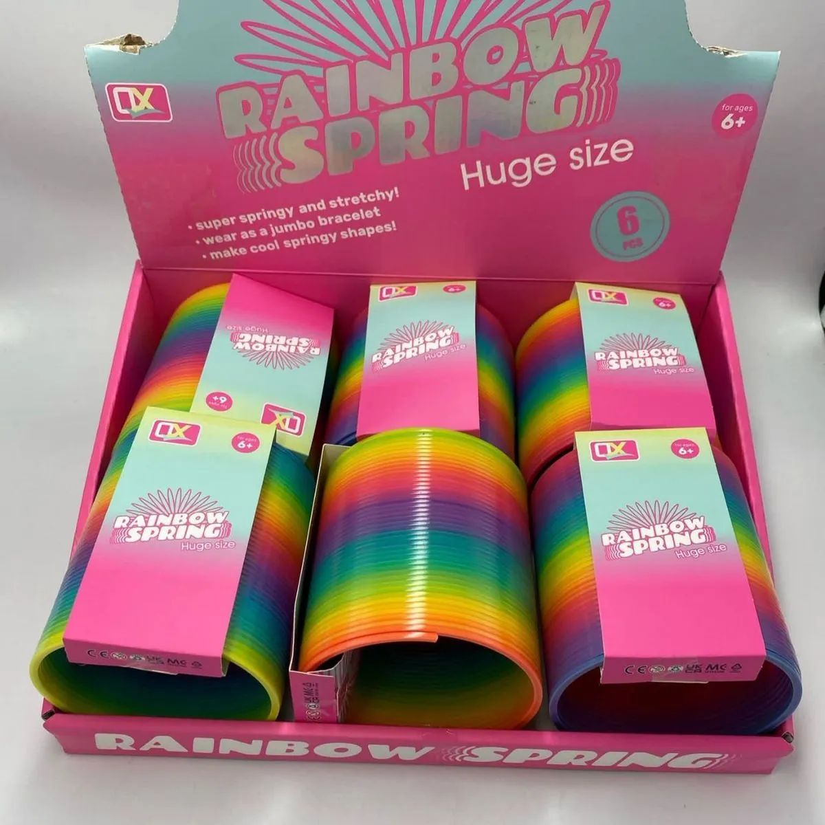 Zabawki Rainbow Spring Huge Size - Opak. 6 szt
