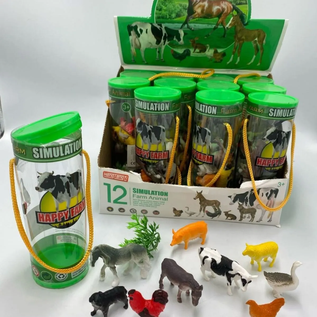 Zabawka Happy Farm Symulacja Farmy 12 szt