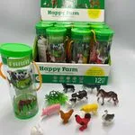 Zabawki Happy Farm - figurki zwierząt farmowych w tubie