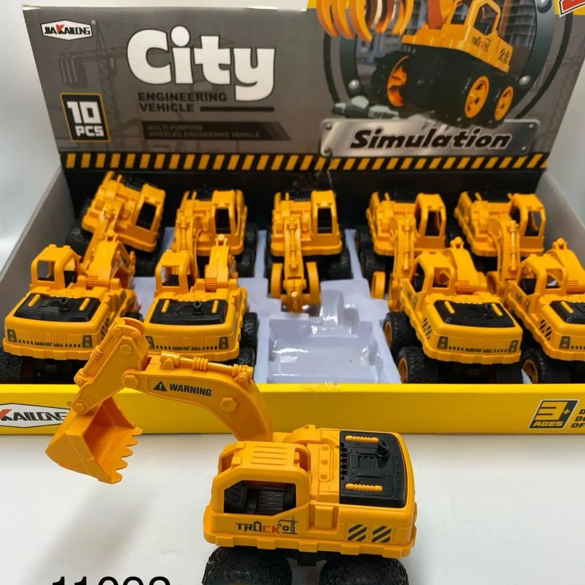 Zabawki Truck City - Mini koparki symulacyjne 10 szt
