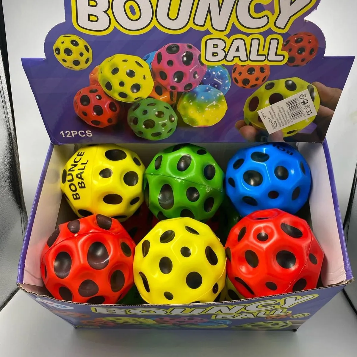 Zabawki Bouncy Ball 11cm, opak. 12 szt
