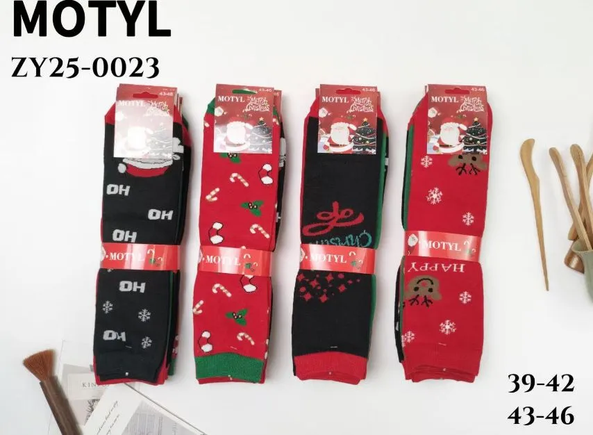 Skarpetki damskie Motylek świąteczne ZY25-0023