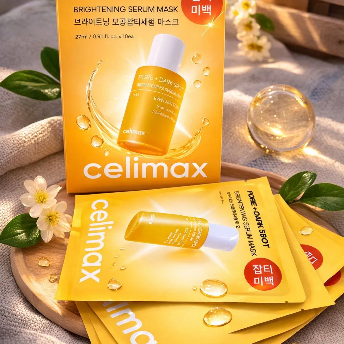 Celimax Pore + Dark Spot Brightening Serum Mask 5 szt