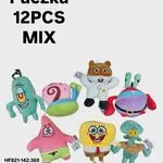 Brelok Zabawkowy Paczka 12 szt Mix Postaci SpongeBob