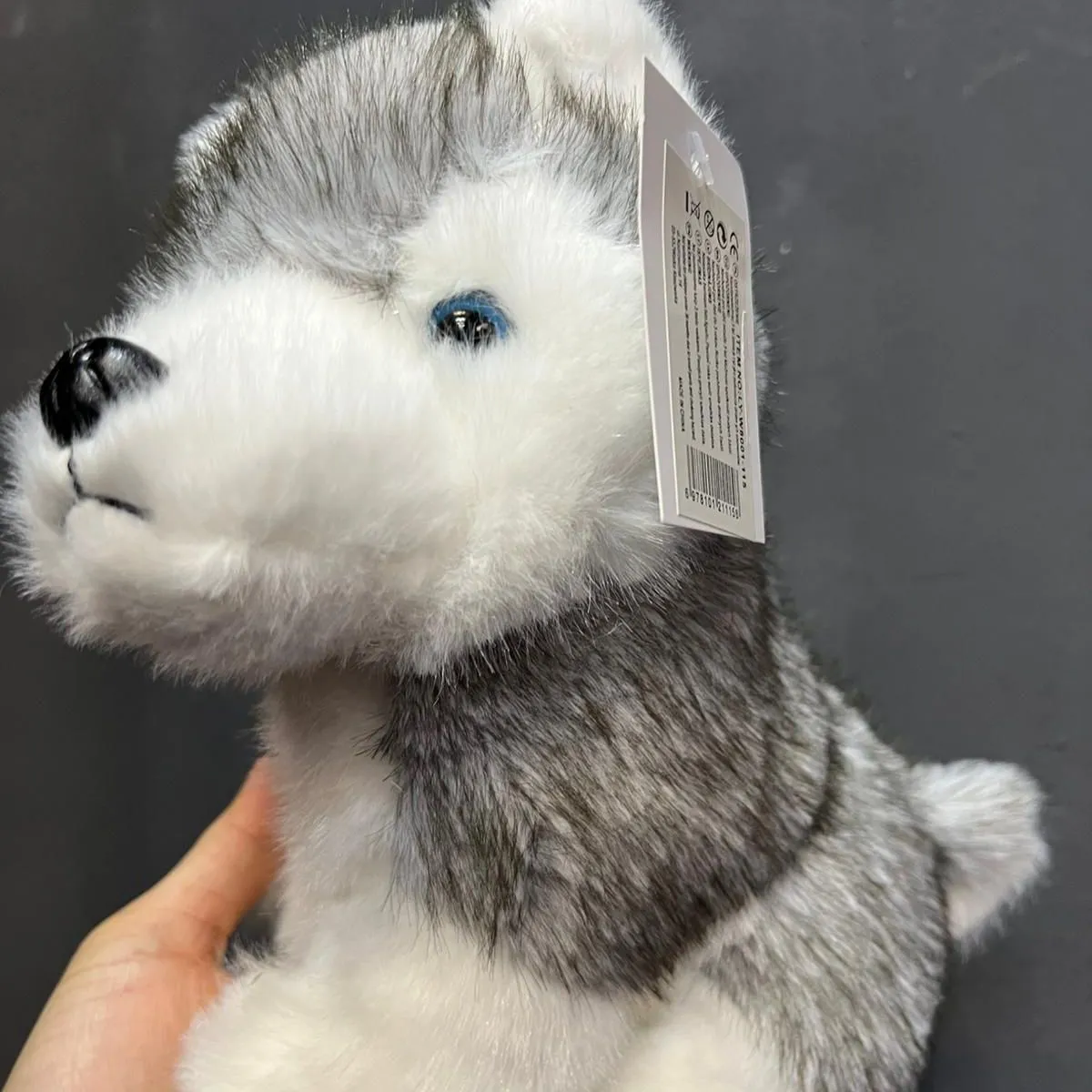 Maskotka Pluszowa Husky Szary 23cm