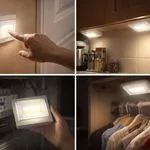 Lampa nocna LED na baterie z czujnikiem ruchu
