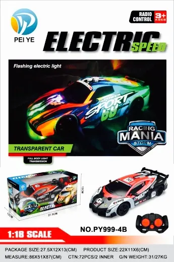Sterowany Samochód Elektryczny Racing Mania 1:18 12x7 cm