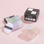 Miss Rose Loose Powder Palette 4 kolory z pędzlem