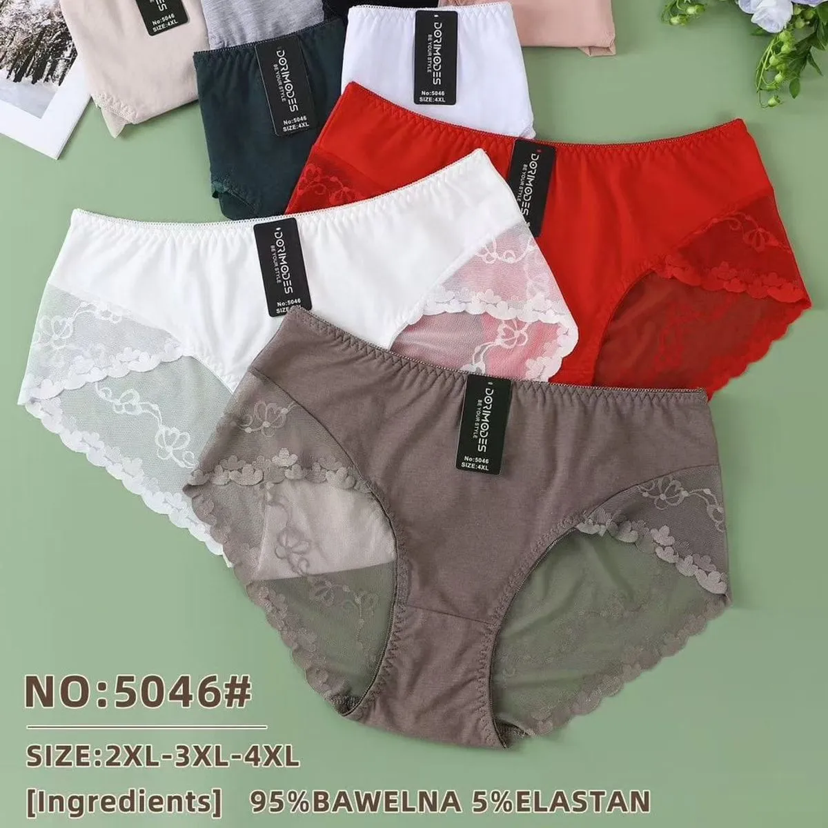 Majki damskie 95% bawełna 5% elastan S-XXL NO:5046