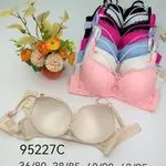 Biustonosze damskie push-up 95227C, mix kolorów, opak. 6 szt