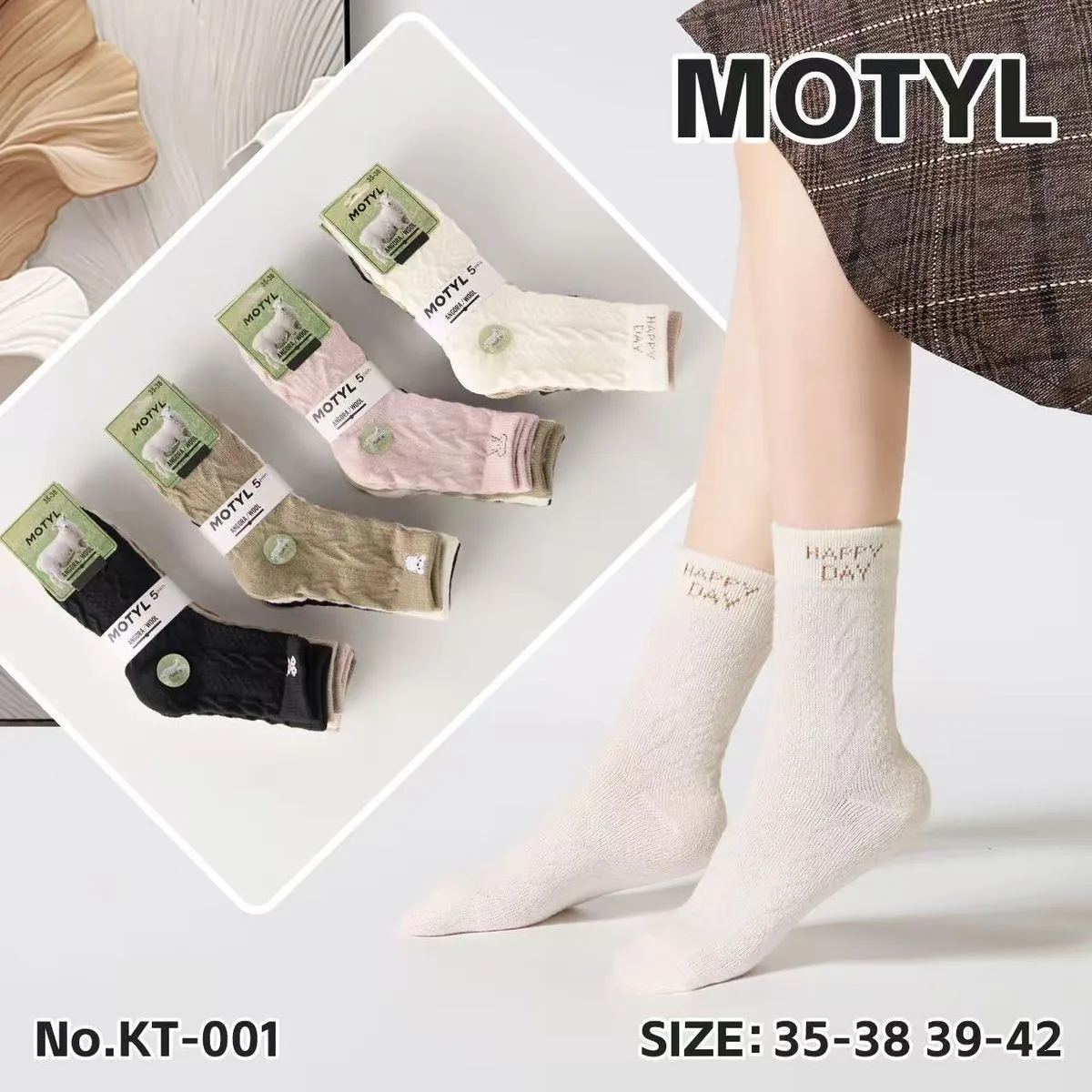 Skarpetki damskie Mototyl 4 pary No.KT-001 roz. 35-38/39-42