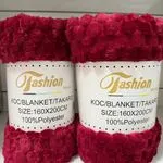 KOCE 160x200 cm 100% poliester czerwony FASHION HOME