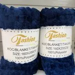 KOCE 160x200 cm KO/BLANKET TAKARA granatowe 100% poliester