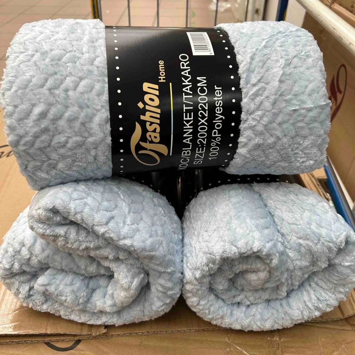 KOCE 200x220cm szare 100% poliester