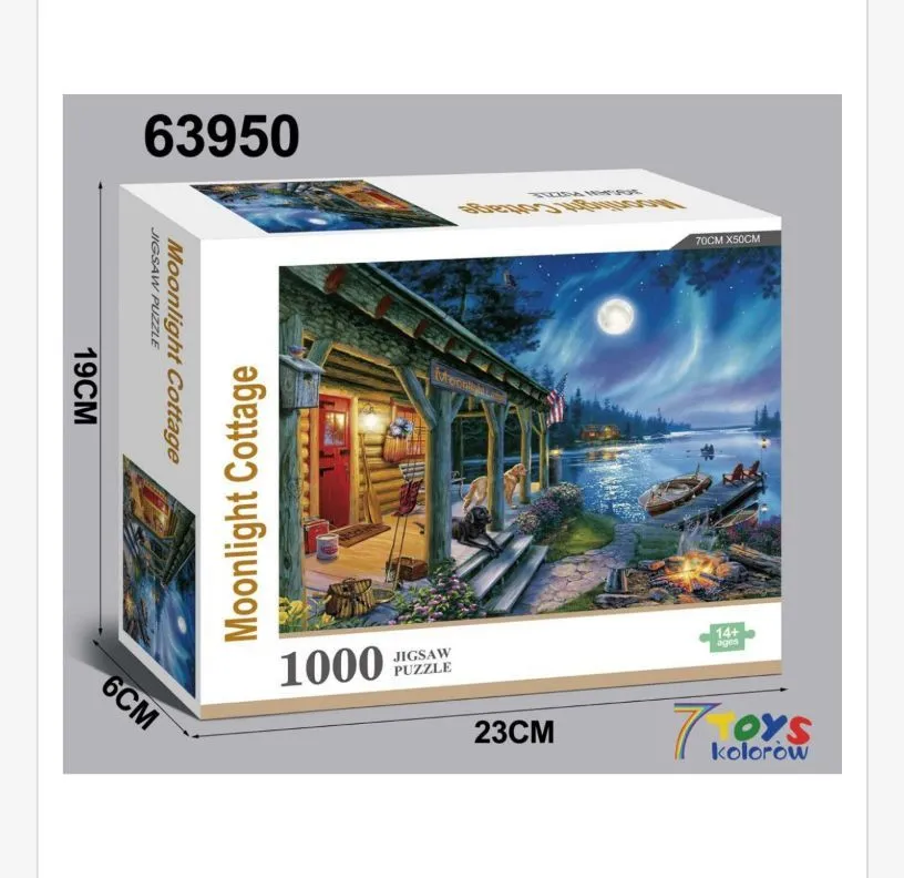 Puzzle Moonlight Cottage 1000 elementów 23x16cm