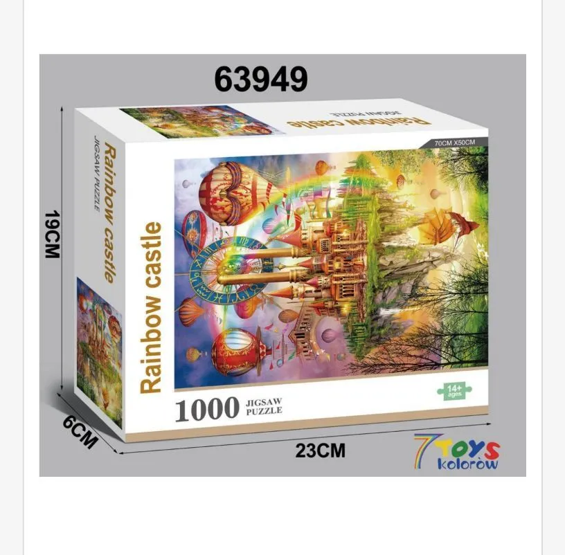 Puzzle Rainbow Castle 1000 elementów 23cm