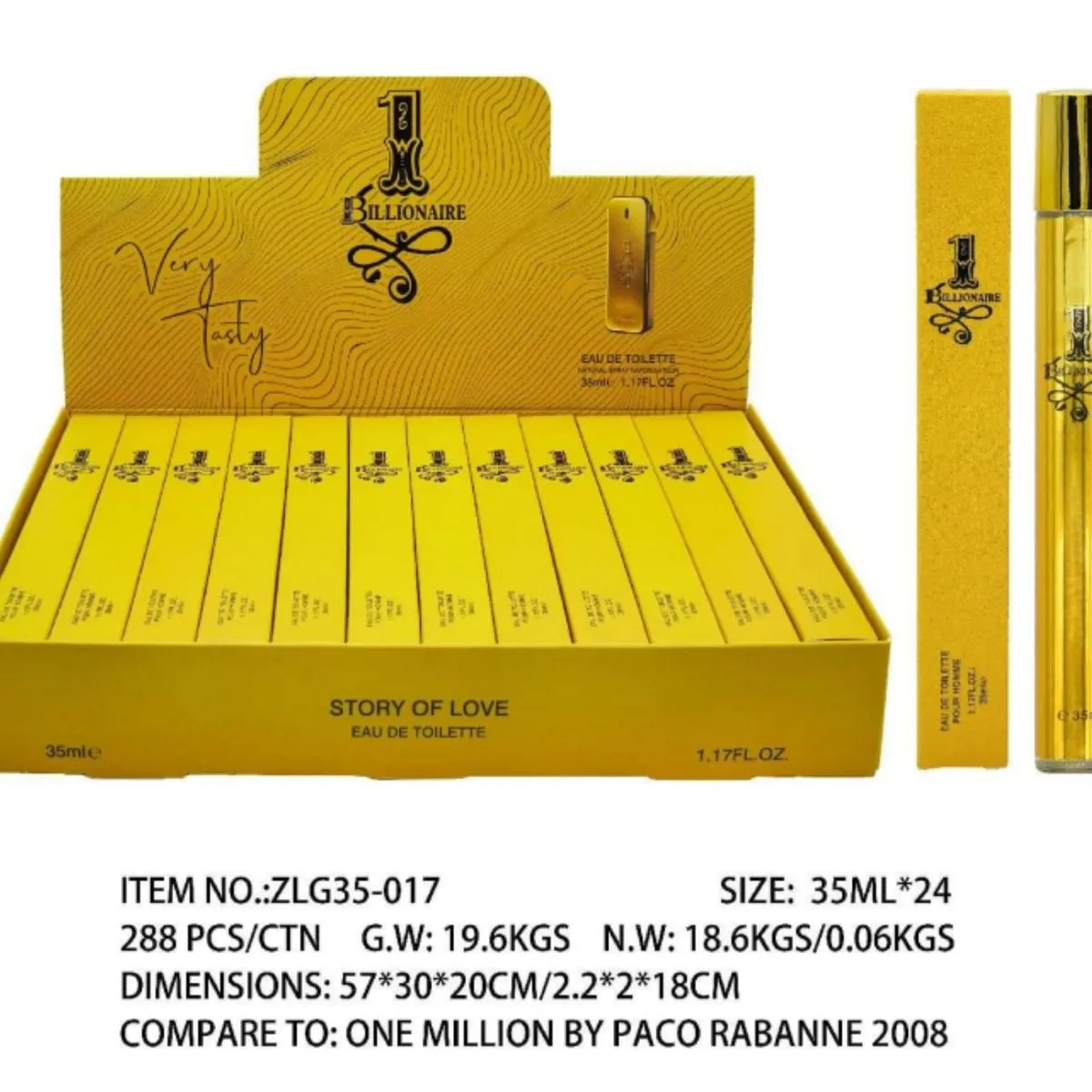 Perfume 1 Billionaire Story of Love 35ml Eau de Toilette