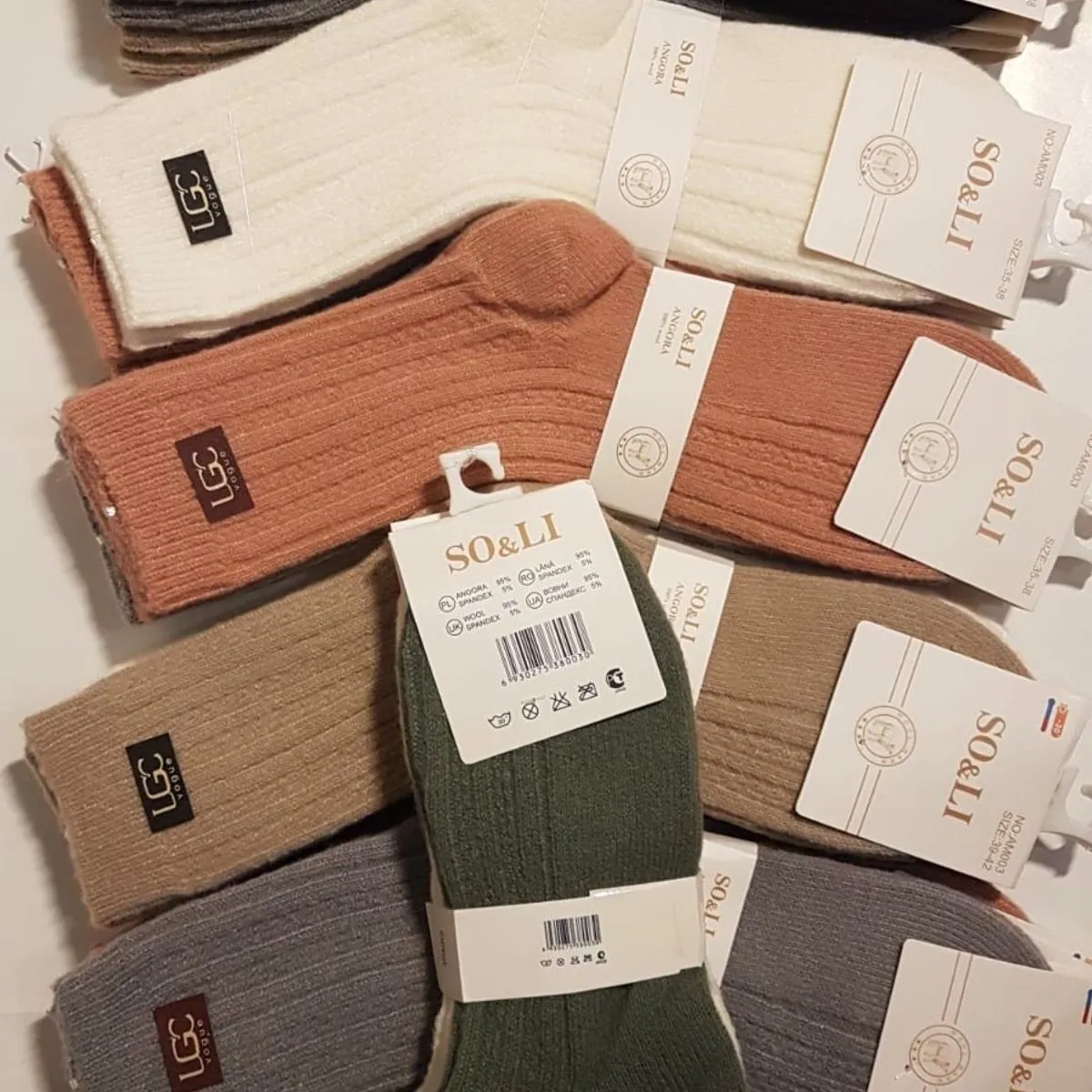 Skarpetki damskie UGG style, 5 kolorów