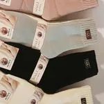 Skarpetki damskie UGG SLİ 4 pary: beżowe, szare, czarne, białe