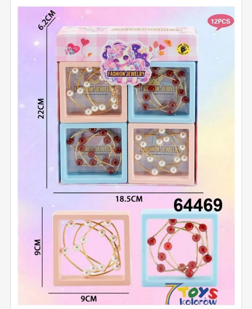 Zestaw zabawek biżuterii Fashion Jewelry 12 szt