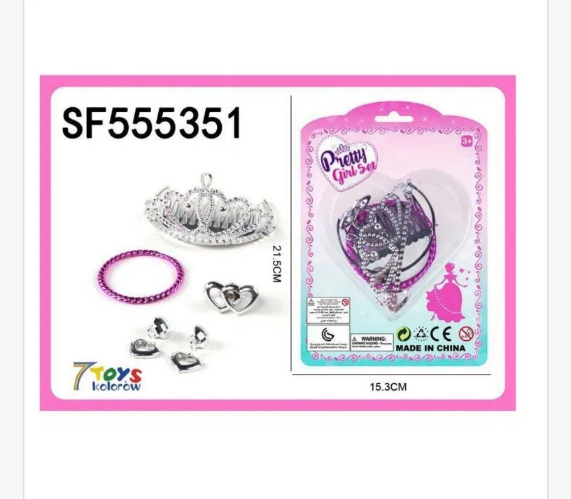 Zestaw biżuteria Pretty Girl SF555351 korona bransoletka
