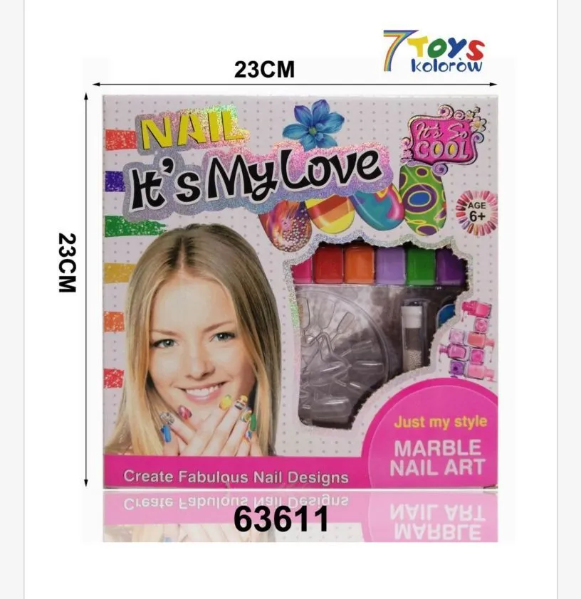 Zestaw Nail Art It's My Love Cool do paznokci 23x32cm