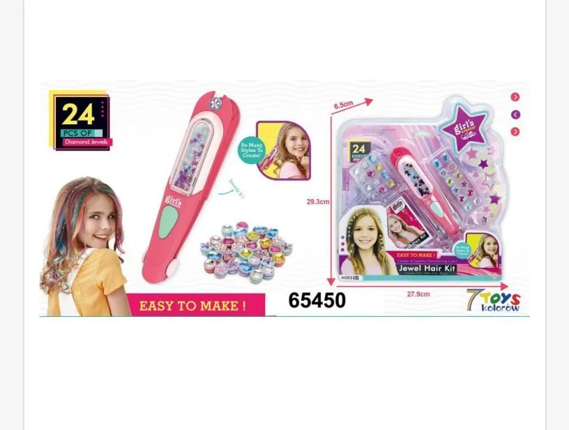 Zestaw do Plecionek Elektryczny Jewel Hair Kit 24 szt