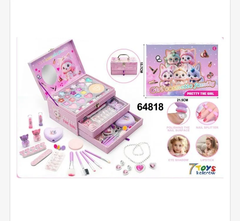 Zestaw Zabawkowy Kosmetyczka Girl Pretty Family 21cm