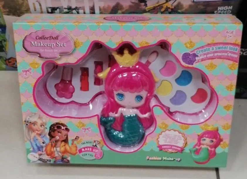 Zestaw Zabawkowy Makijaż Kolekt Doll Mermaid