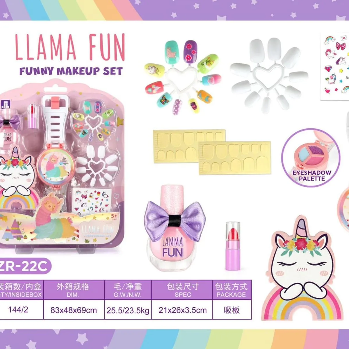 Zestaw Zabawkowy Llama Fun Makeup No. ZR-BC