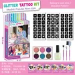 Zestaw Glitter Tattoo Kit do tatuaży brokatowych dla dzieci