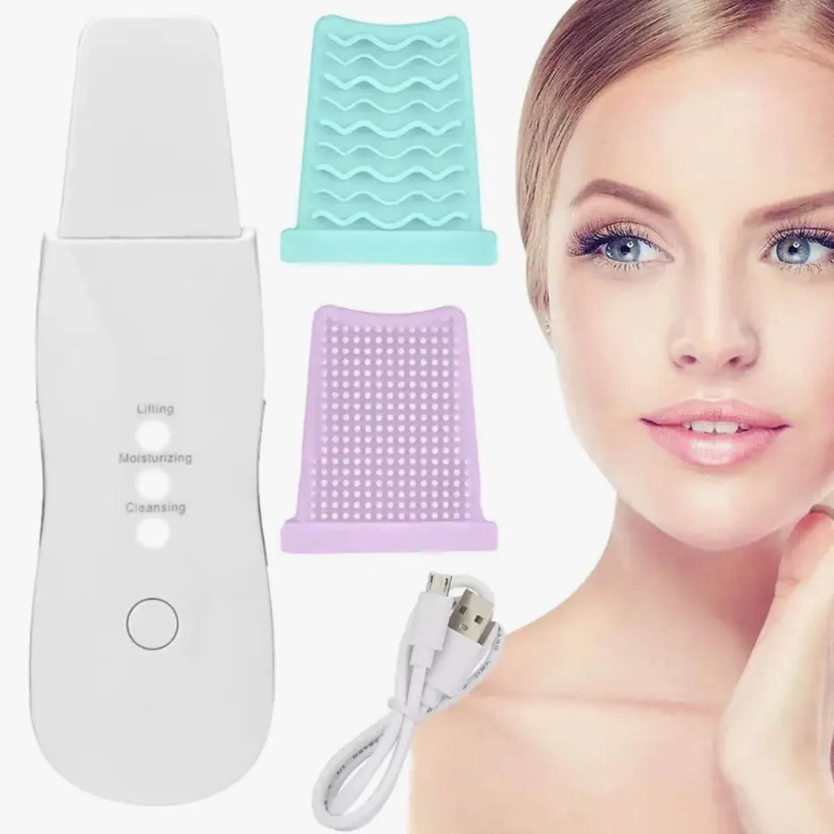 Peeling Kawitacyjny do Twarzy Biały