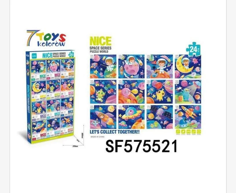 Puzzle NICE Space Series 24 elementów 7Toys Kolorow