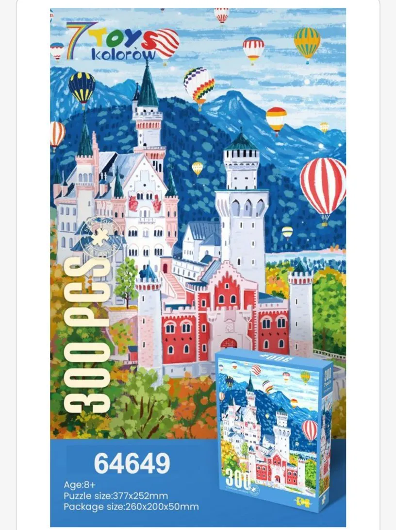 Puzzle 300 elementów Zamek z balonami