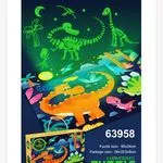 Puzzle Luminous Dinozaury Glowing 50x34cm