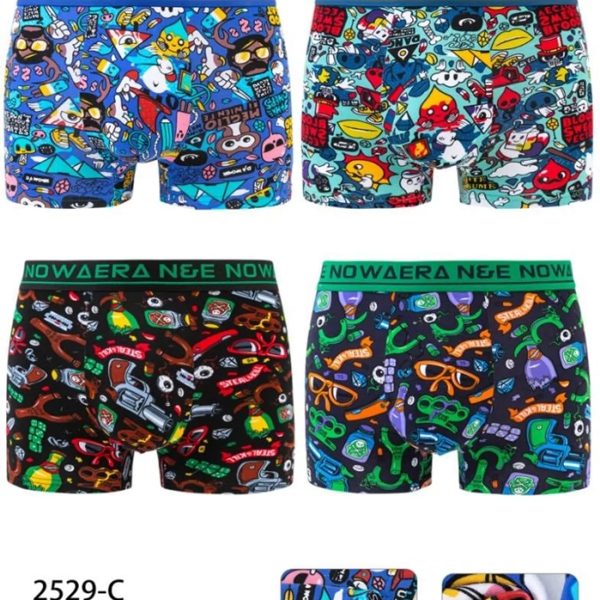 Bielizna męska bokserki TOM.NY 47% modal kolorowa S-XXL