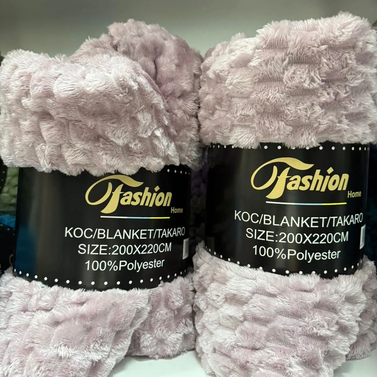 KOCE 200x220cm 100% Poliester Fason Fashion Szary